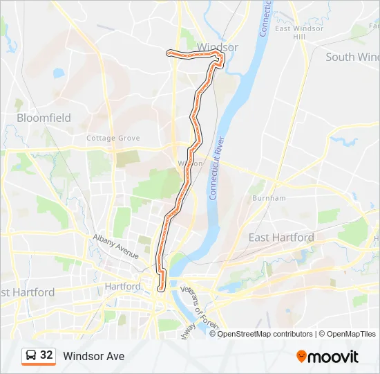 32 Bus Line Map