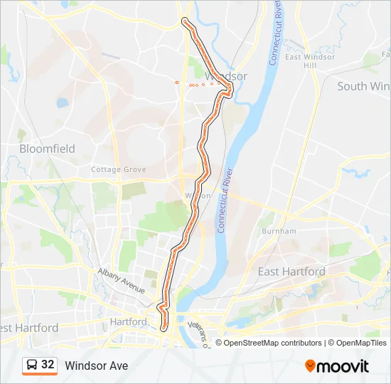 32 Bus Line Map