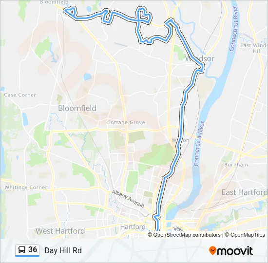 36 Bus Line Map