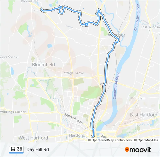 36 Bus Line Map