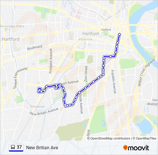 Mapa de 37 de autobús