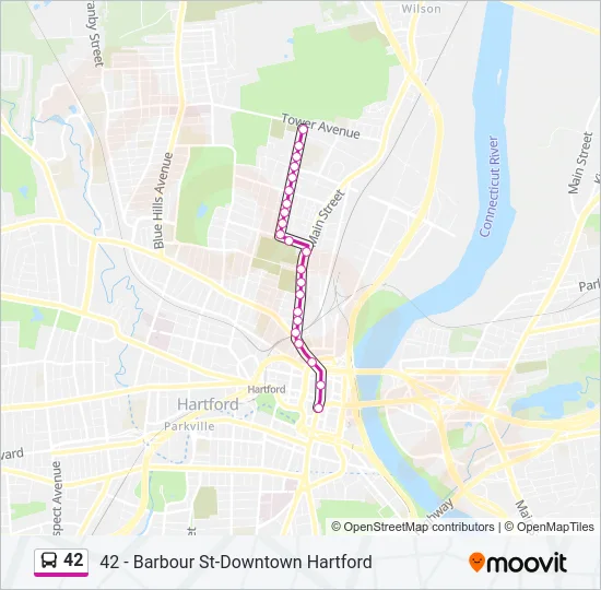 42 Bus Line Map