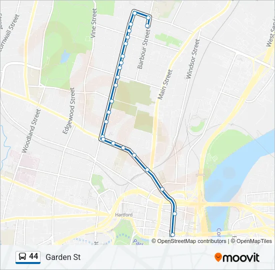 44 Bus Line Map