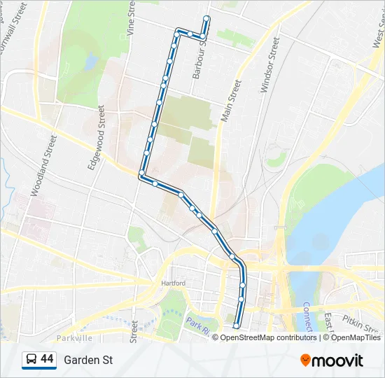 44 Bus Line Map