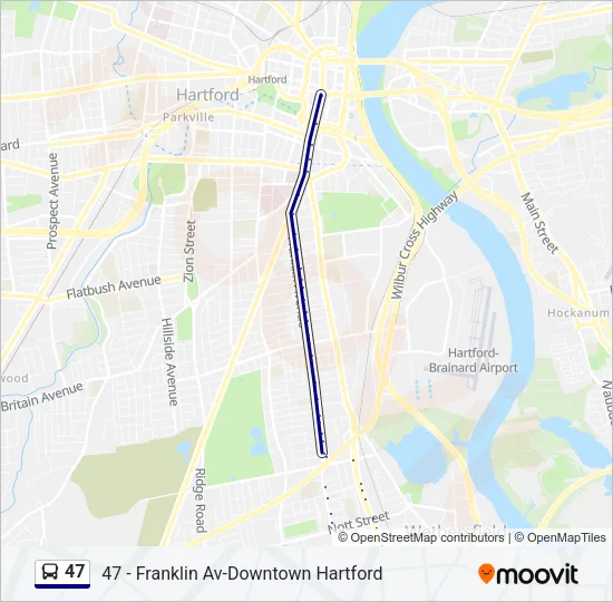 47 Bus Line Map