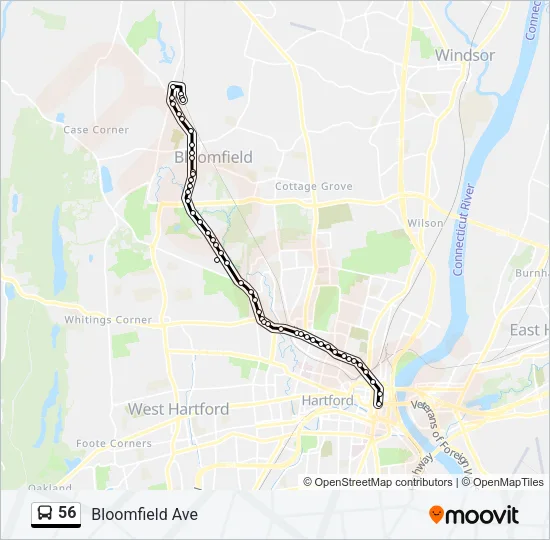 56 Bus Line Map