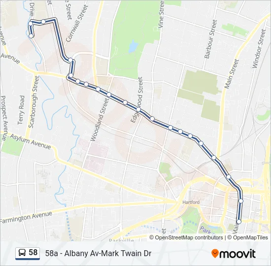 58 Bus Line Map