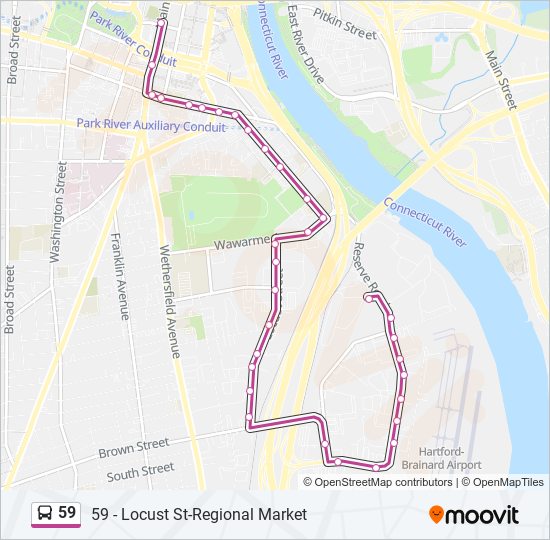 Mapa de 59 de autobús