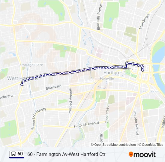 60 bus Line Map