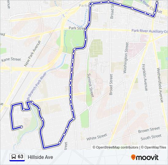 63 bus Line Map