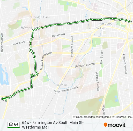 64 Bus Line Map