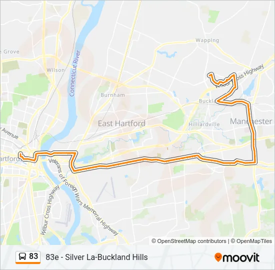83 Bus Line Map