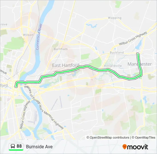 88 Bus Line Map