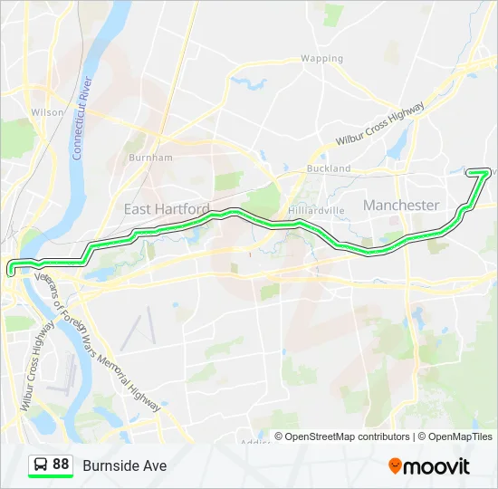 88 Bus Line Map