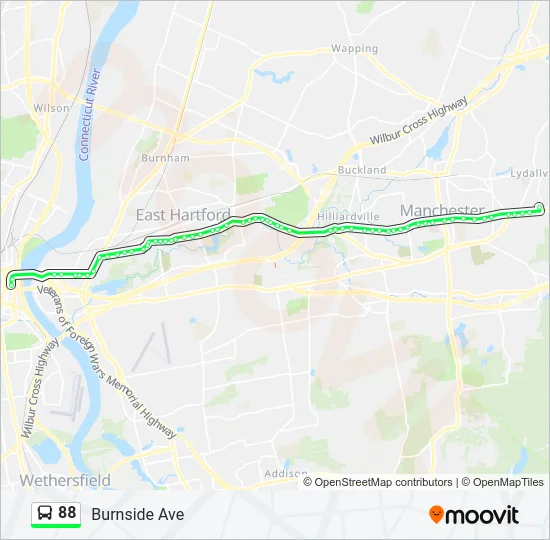88 Bus Line Map