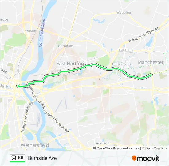 88 Bus Line Map