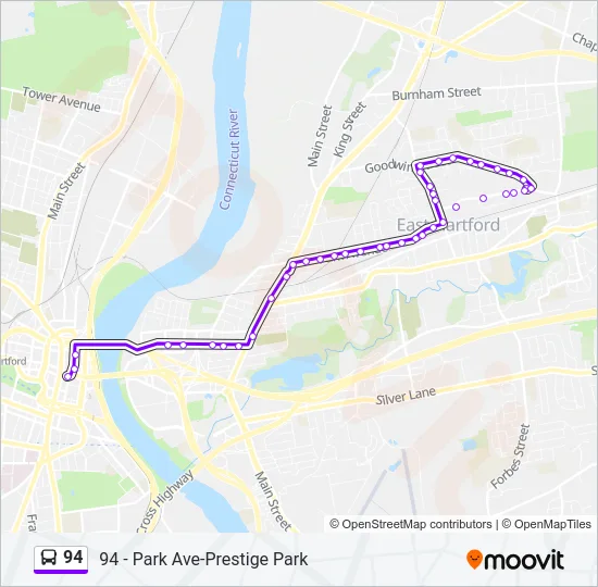 94 Bus Line Map