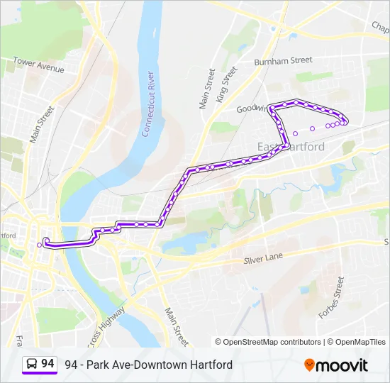 94 Bus Line Map
