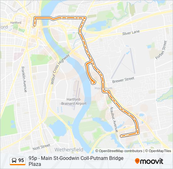 95 bus Line Map