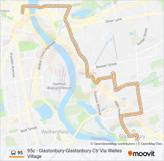95 Bus Line Map