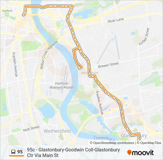 95 Bus Line Map