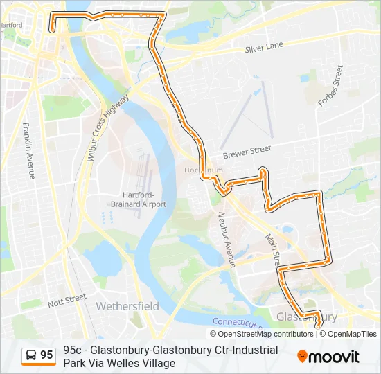 95 Bus Line Map