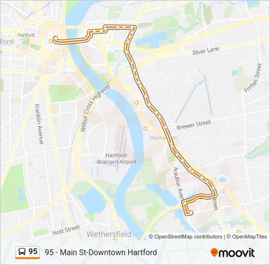 95 Bus Line Map