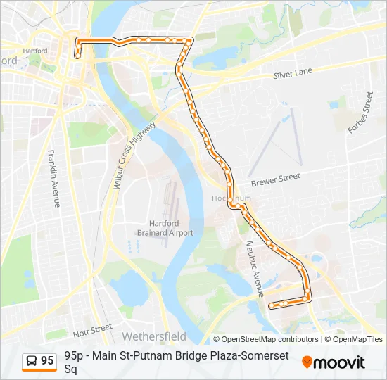 95 Bus Line Map