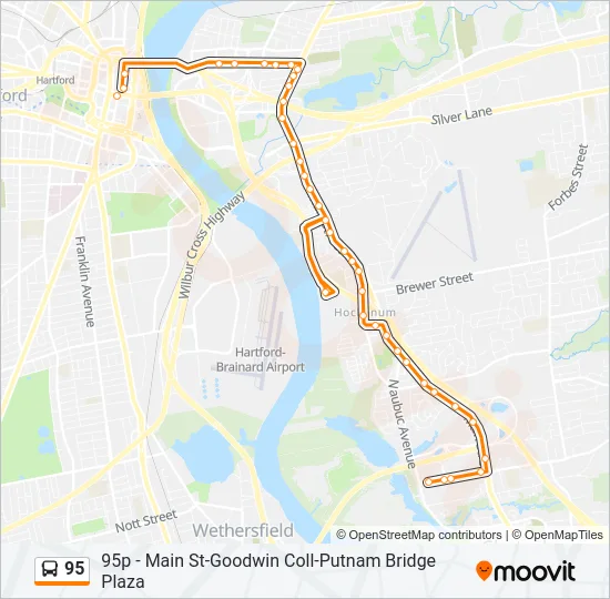 95 Bus Line Map