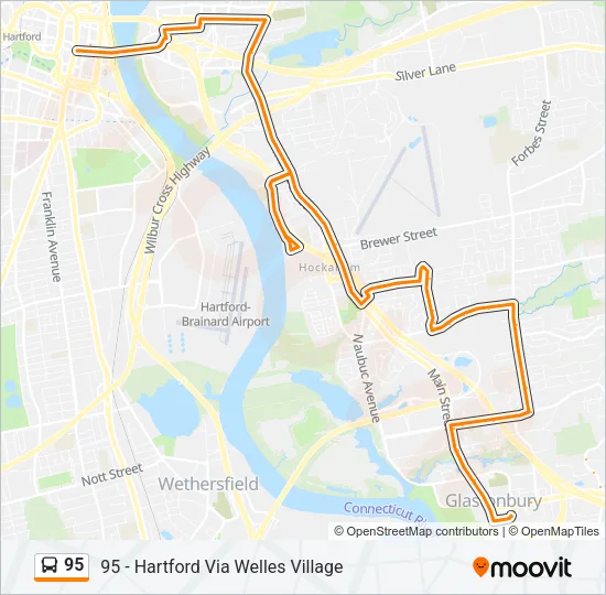 95 Bus Line Map