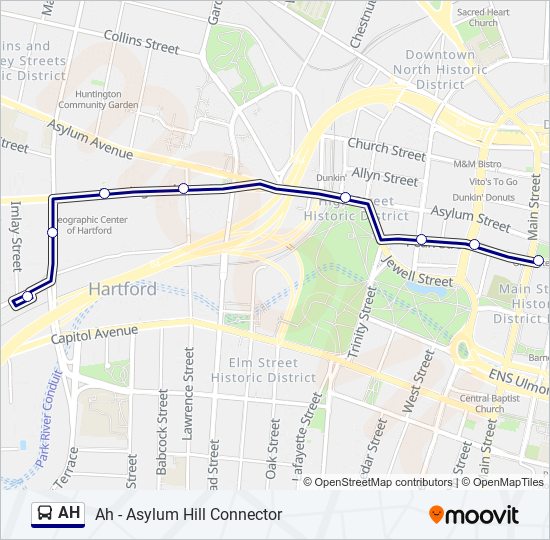 AH bus Line Map