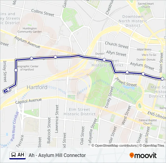 AH Bus Line Map