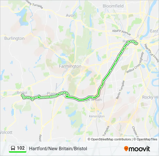 102 Bus Line Map