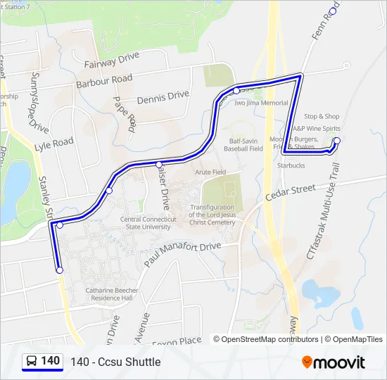 140 Bus Line Map
