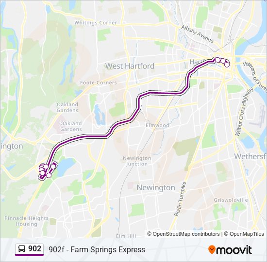 902 bus Line Map