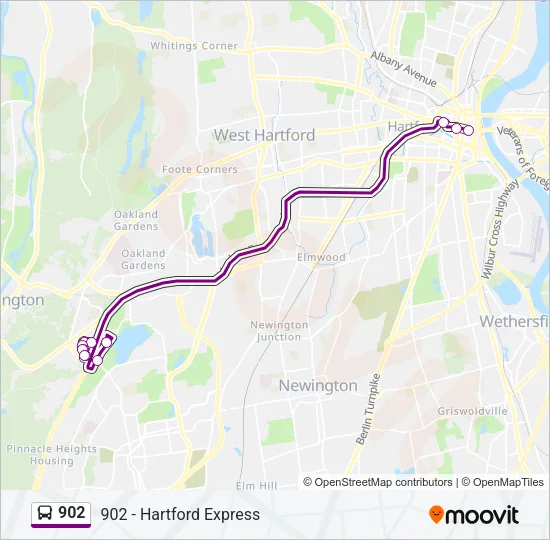 902 Bus Line Map