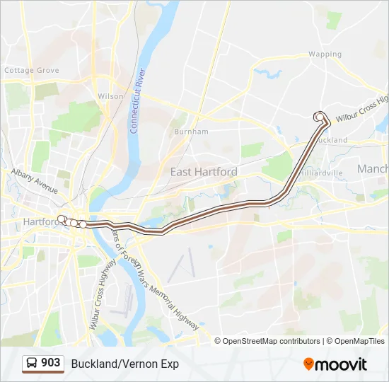 903 Bus Line Map