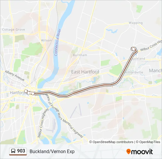 903 Bus Line Map