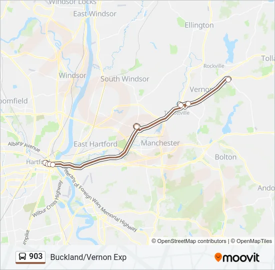 903 Bus Line Map