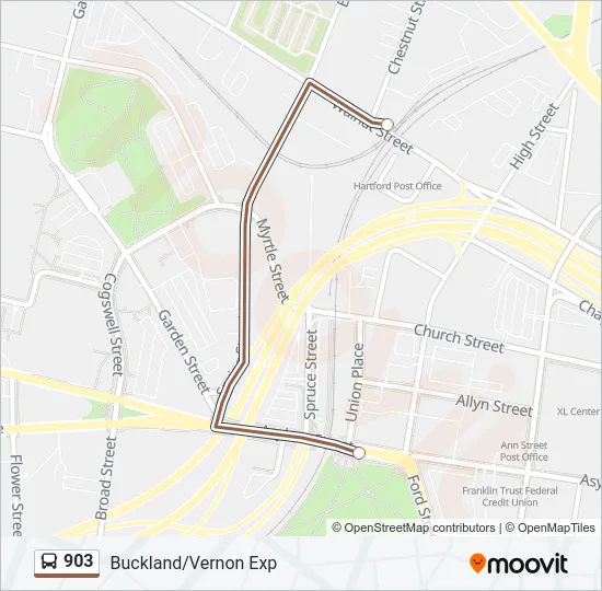 903 Bus Line Map