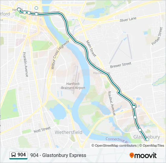 904 Bus Line Map