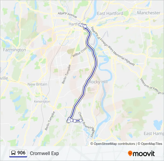 906 Bus Line Map
