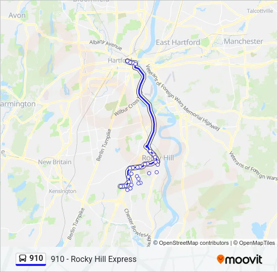 910 Bus Line Map