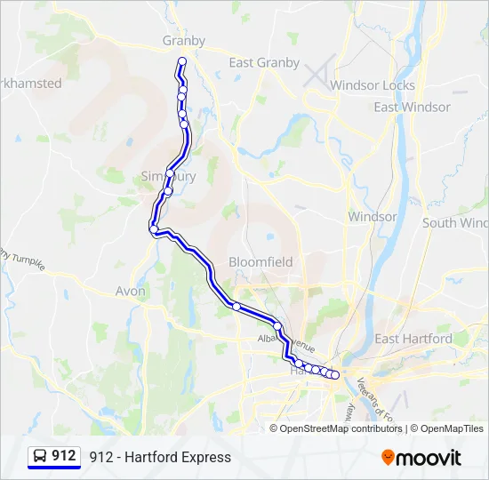 912 Bus Line Map