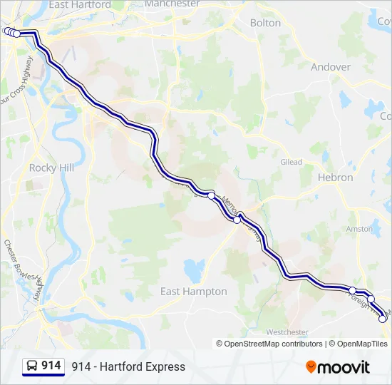 914 Bus Line Map