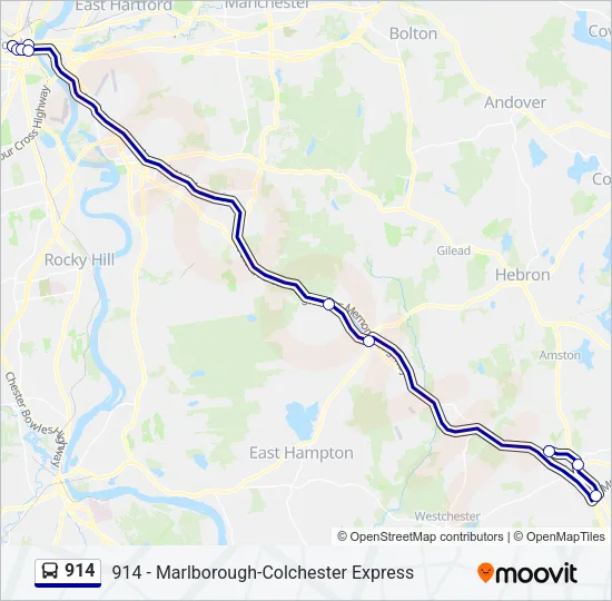 914 Bus Line Map