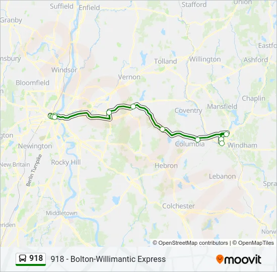 918 Bus Line Map