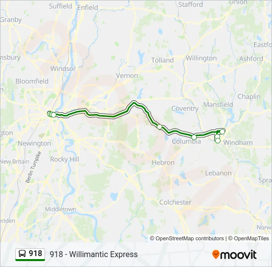 918 Bus Line Map