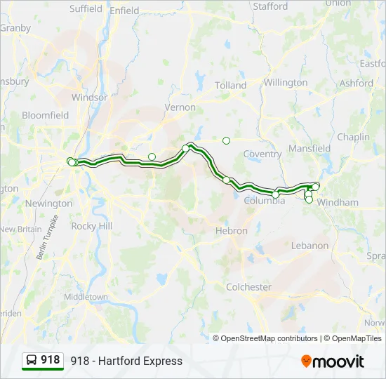 918 Bus Line Map