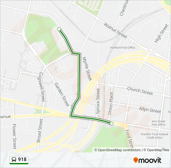 918 Bus Line Map